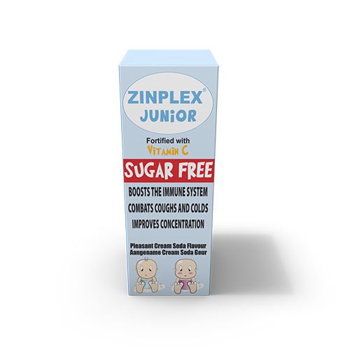 Picture of ZINPLEX JUNIOR SYRUP - SUGAR FREE - 200ML