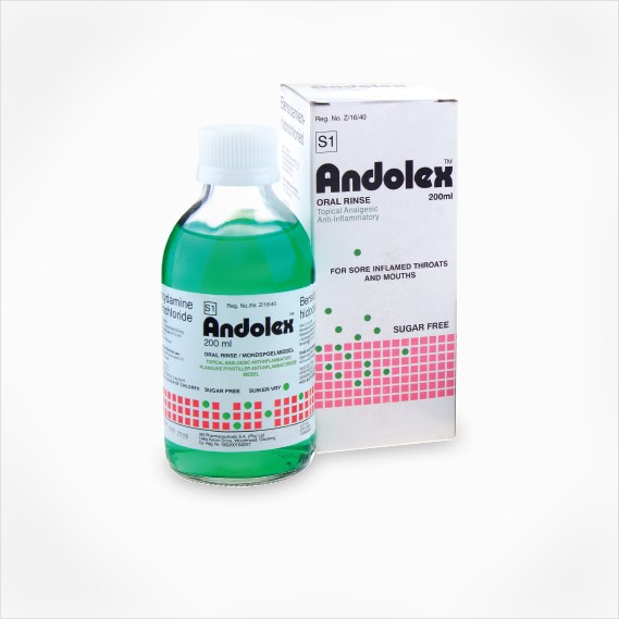 Picture of ANDOLEX - ORAL RINSE - SUGAR FREE - 200ML