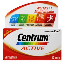 Show details for CENTRUM ACTIVE TABLETS - 30's Picture of CENTRUM ACTIVE TABLETS - 30's