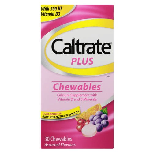 Picture of CALTRATE PLUS CHEWABLE TABLETS - 30's