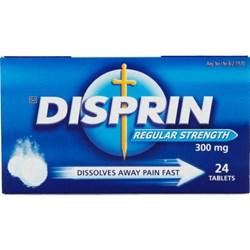 Show details for DISPRIN REGULAR STRENGTH TABLETS - 24s Picture of DISPRIN REGULAR STRENGTH TABLETS - 24s