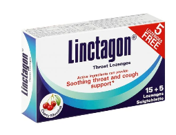 Picture of LINCTAGON LOZENGES - CHERRY MENTHOL - 15'S