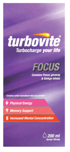 Picture of TURBOVITE FOCUS SYRUP - 200ML