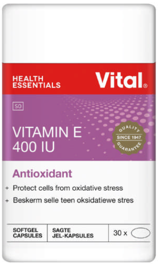 Picture of VITAL VITAMIN E 400IU CAPSULES - 30'S