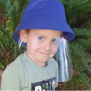Picture of PROTECTIVE CHILDREN'S BUCKET HAT - WITH DETACHABLE SHIELD