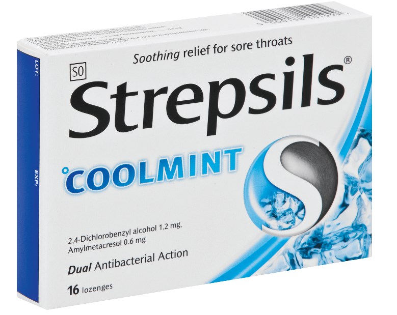 Picture of STREPSILS LOZENGES COOLMINT - 16'S