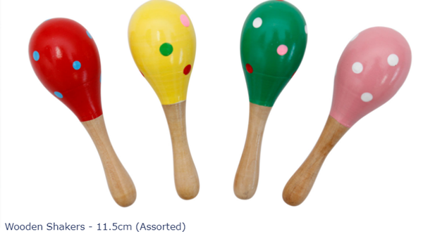 Picture of WOODEN TOYS - SHAKER EGGS ASSORTED
