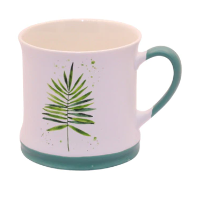 Picture of GREEN LEAVES MUG -PALM 