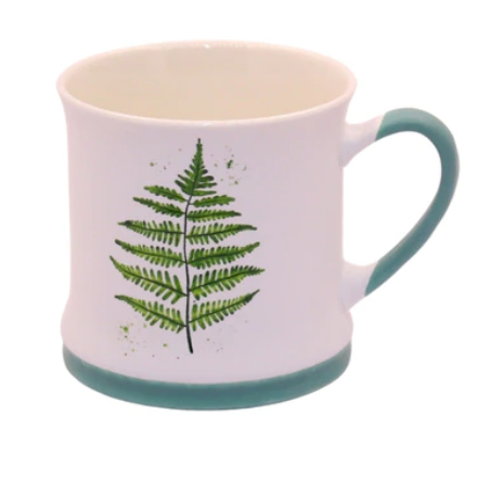 Picture of GREEN LEAVES MUG - FERN