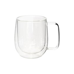 Picture of DOUBLE WALLED COFFEE MUG WITH HANDLE - GLASS